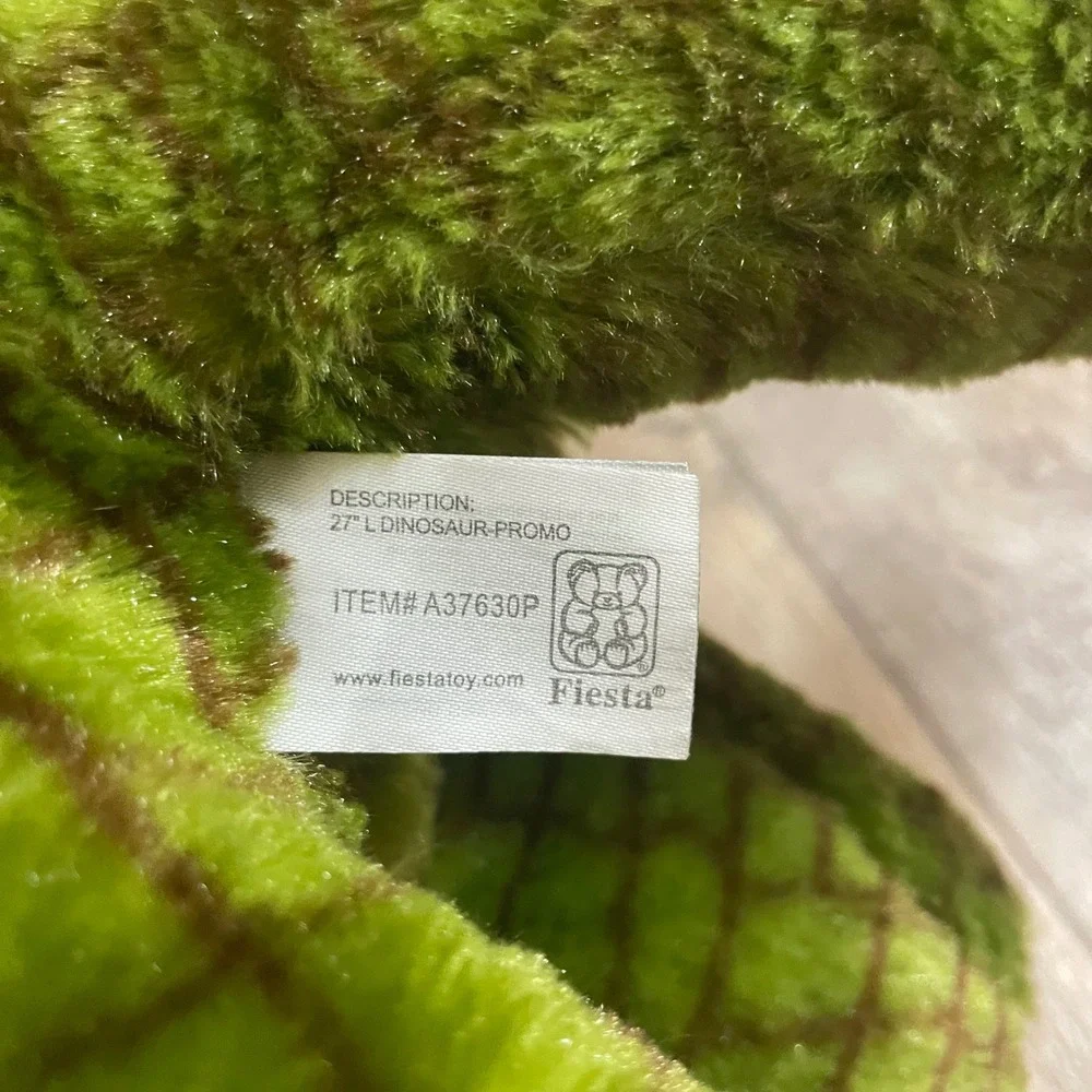 Fiesta Green Brontosaurus Dinosaur Plush‎ 27